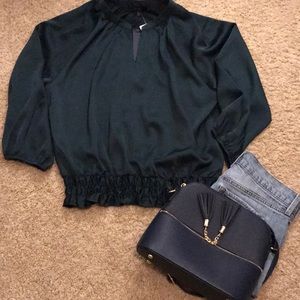 Green Blouse by Eclair NWT